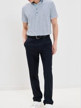 QUIET GOLF Monogram Player Pant Black Size Large